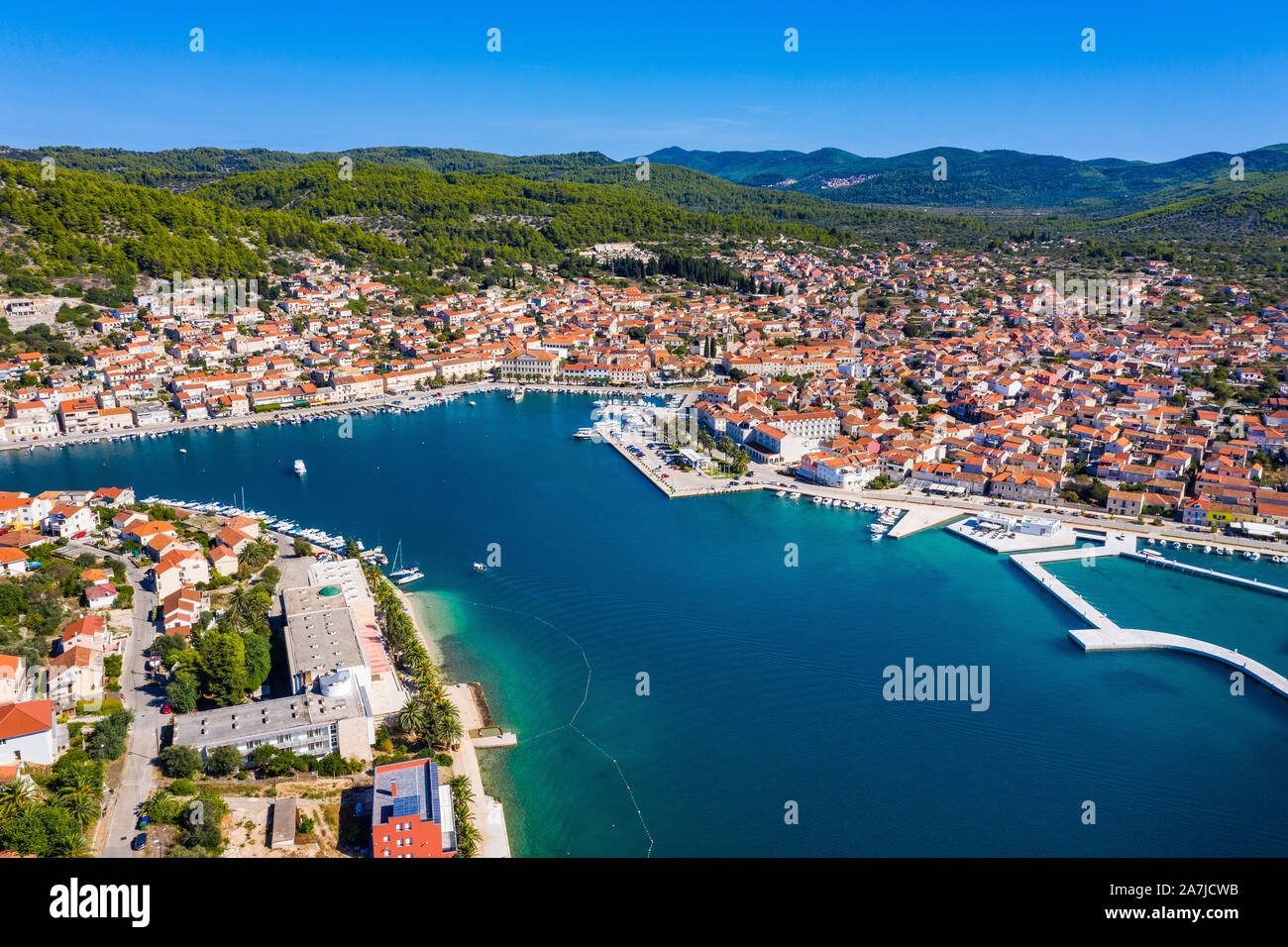 Vela Luka, isla Korčula, Croacia Fotografía de stock - Alamy