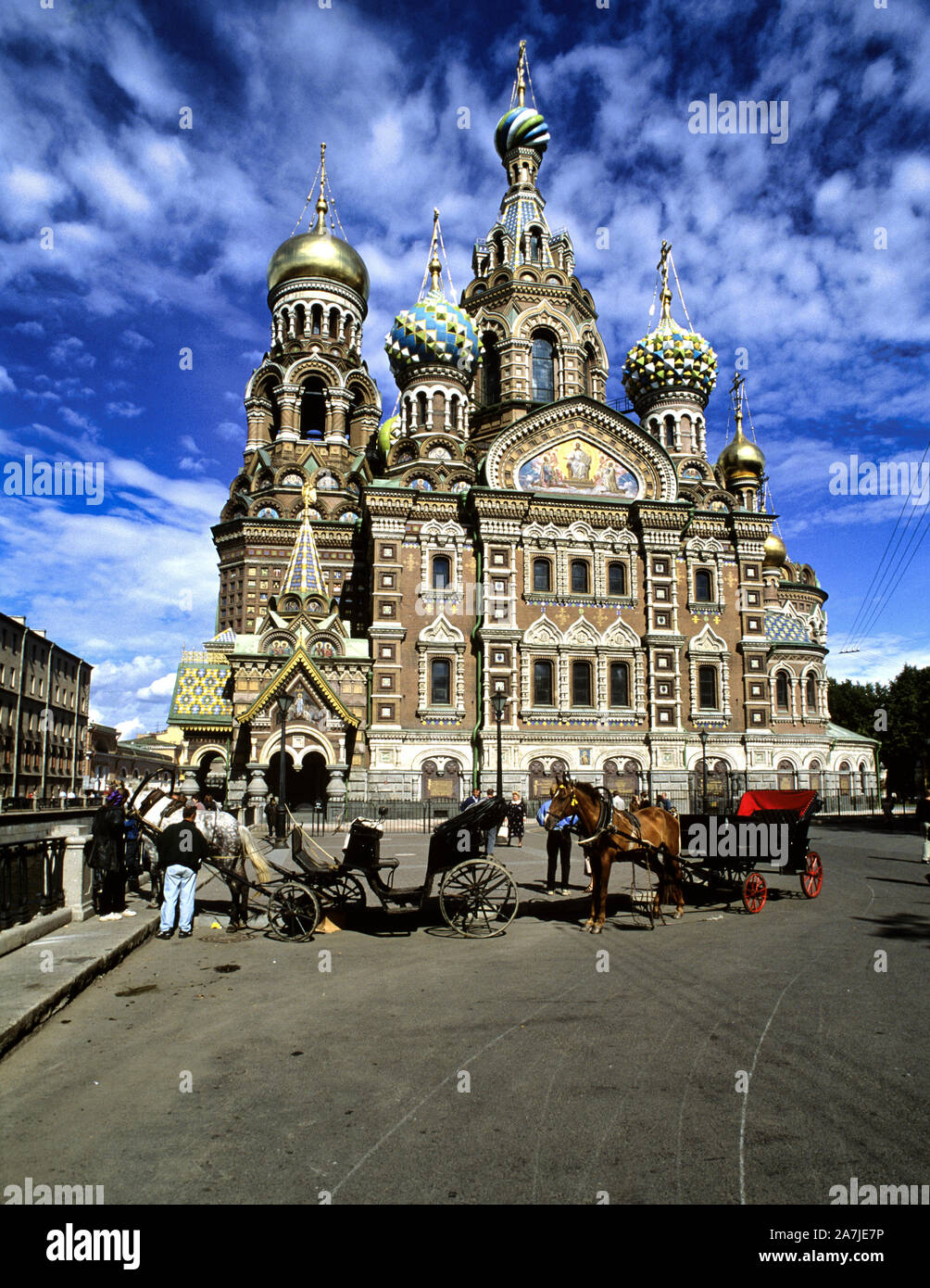 San Petersburgo, Rusia. San Petersburgo, Rusia. Iglesia de San Salvador de la sangre derramada Foto de stock