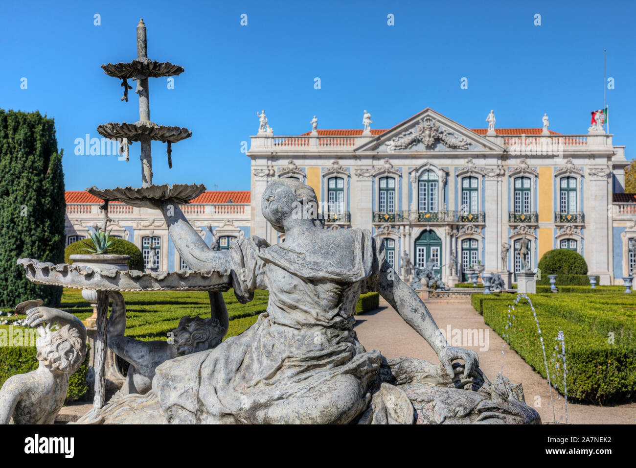 Palacio de Queluz y Sintra, Lisboa, Portugal, Europa Foto de stock
