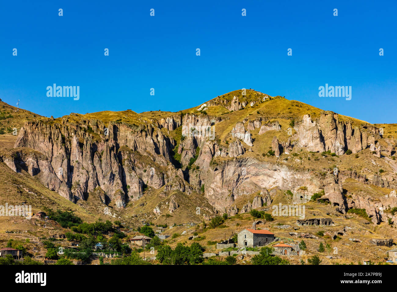 Bosque de piedras de Zangezur montañas en Goris landmark de Syunik provincia Armenia oriental Foto de stock