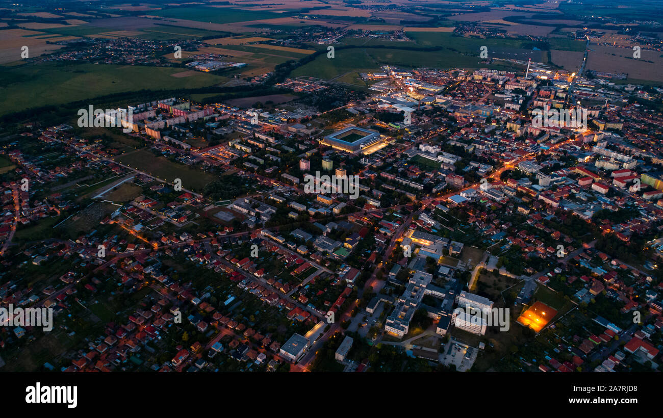 Vista aérea de nuestra ciudad Foto de stock