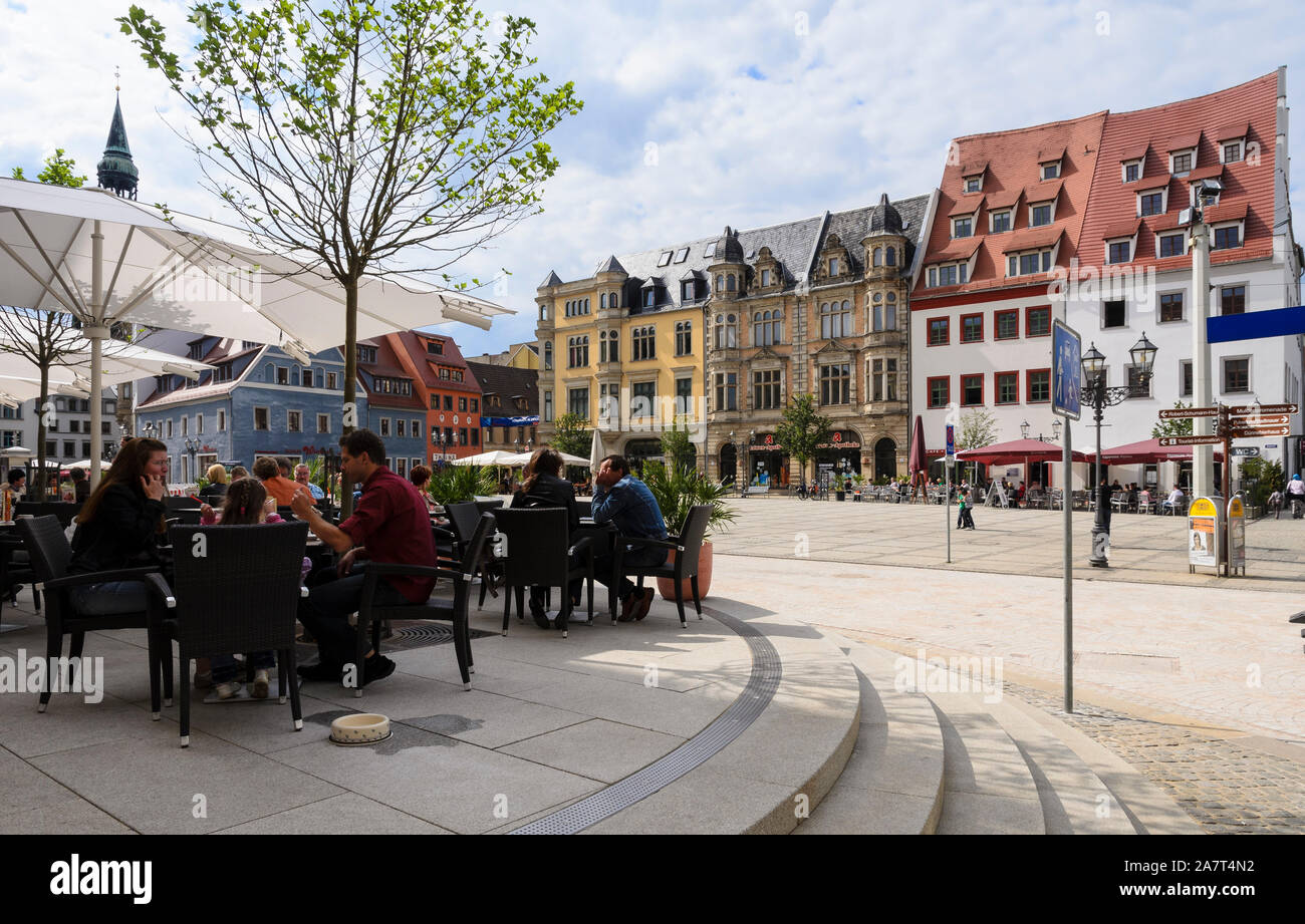 Marktplatz, Zwickau, Sajonia, Alemania, Europa Foto de stock