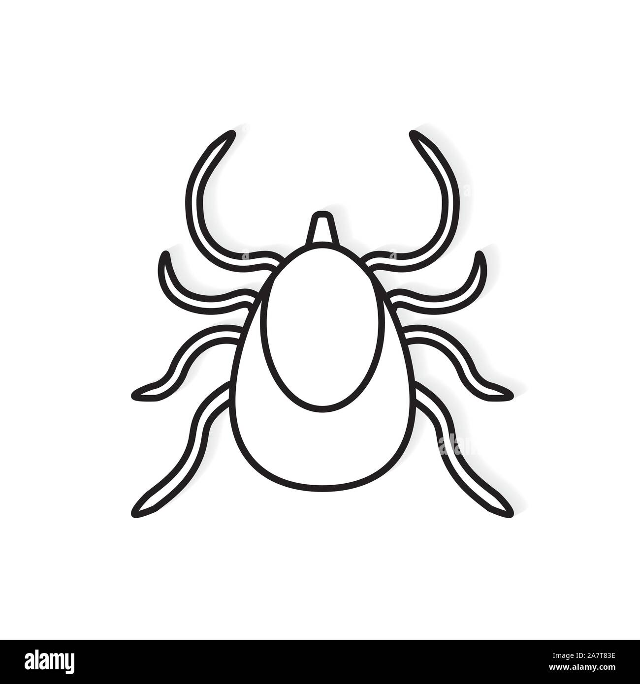 Icono de insectos de Lyme Garrapatas- ilustración vectorial Imagen Vector  de stock - Alamy