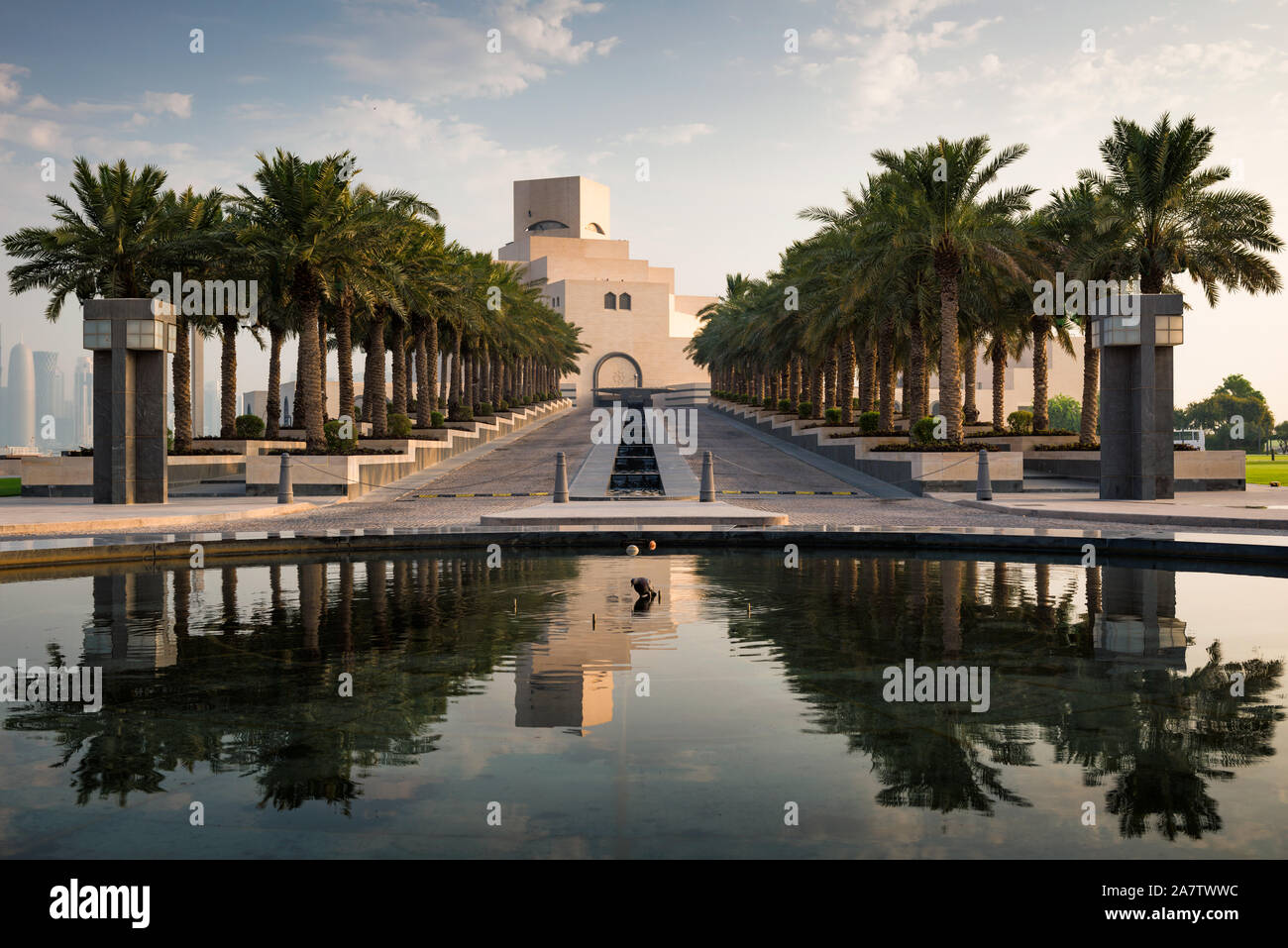 El Museo de Arte Islámico en Doha, Qatar. Foto de stock