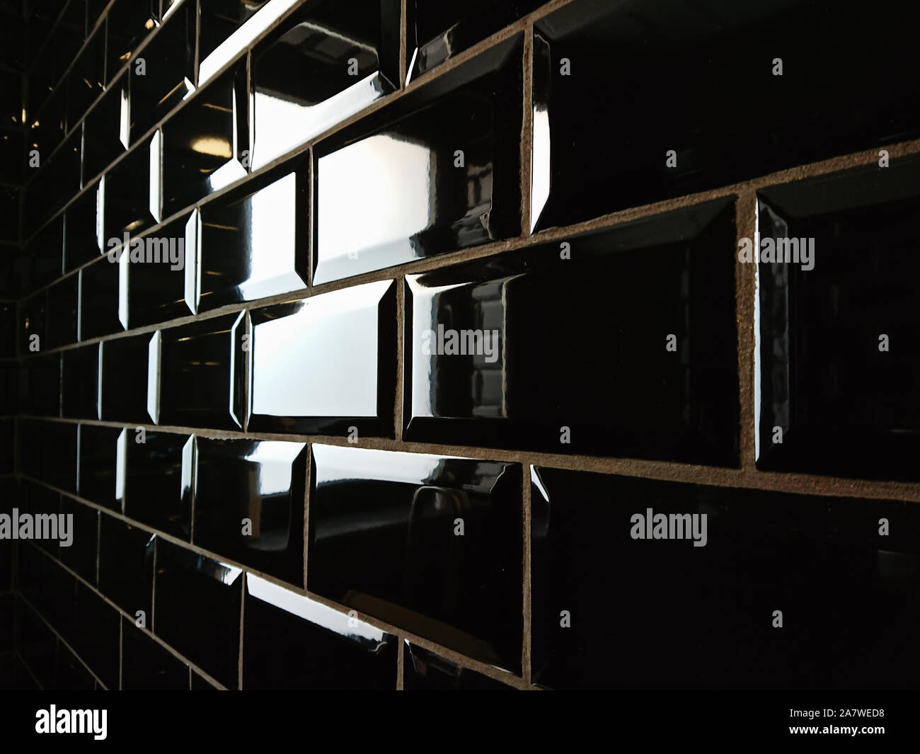 Pared Textura Abstracta Decoracion De Paredes De Azulejos Negro