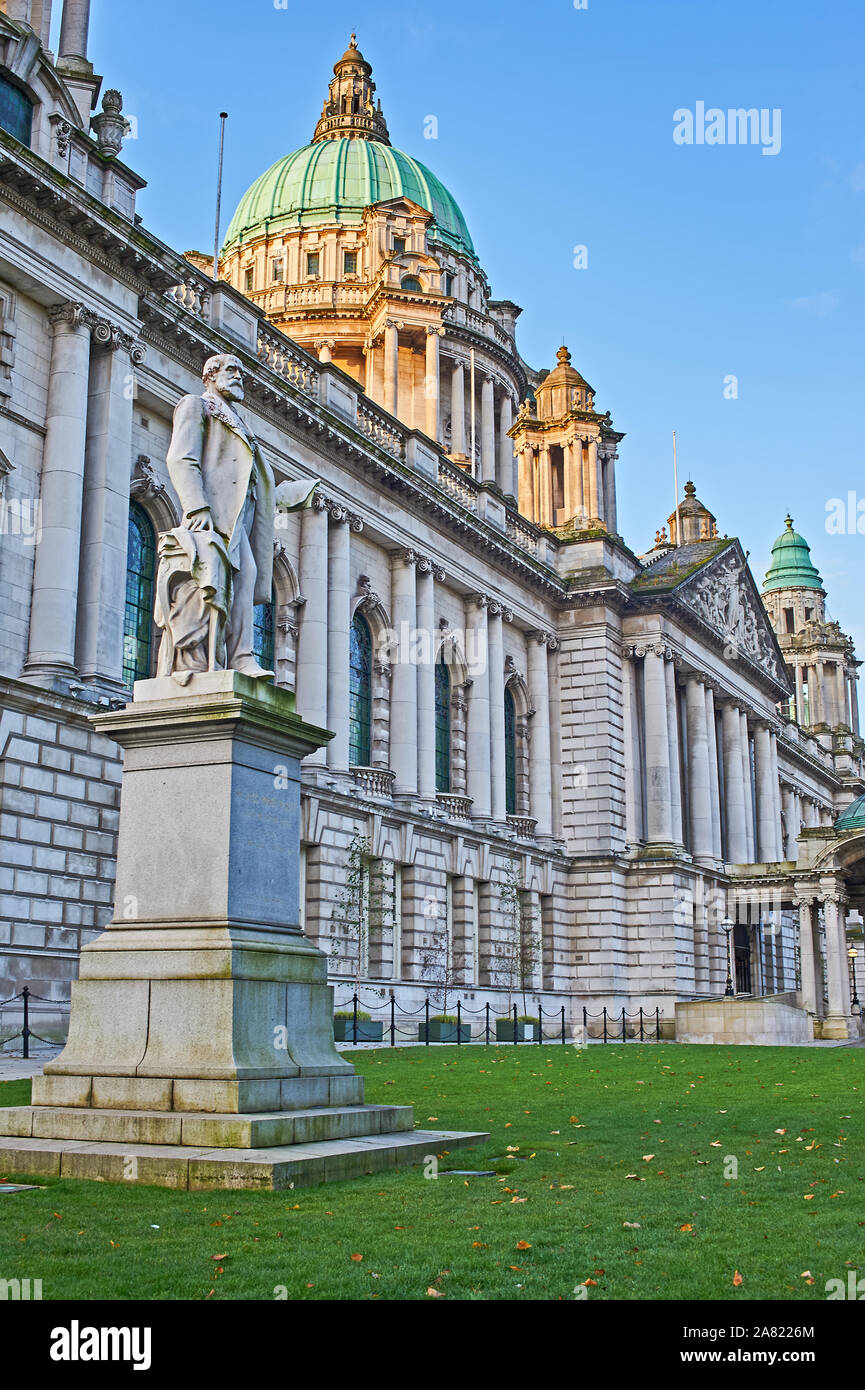 Ayuntamiento de Belfast Foto de stock
