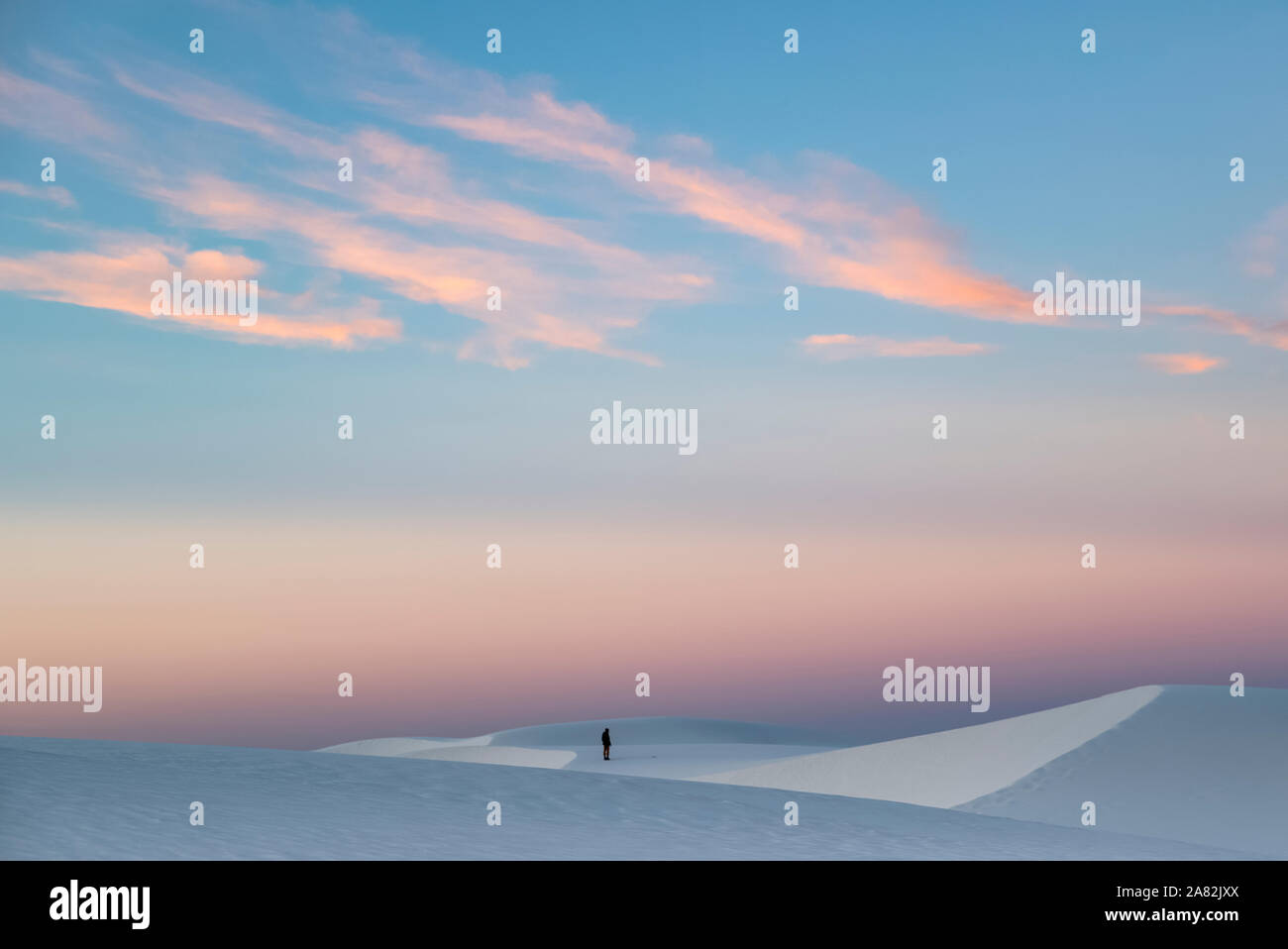 El White Sands National Monument ALAMOGORDO NEW MEXICO Foto de stock