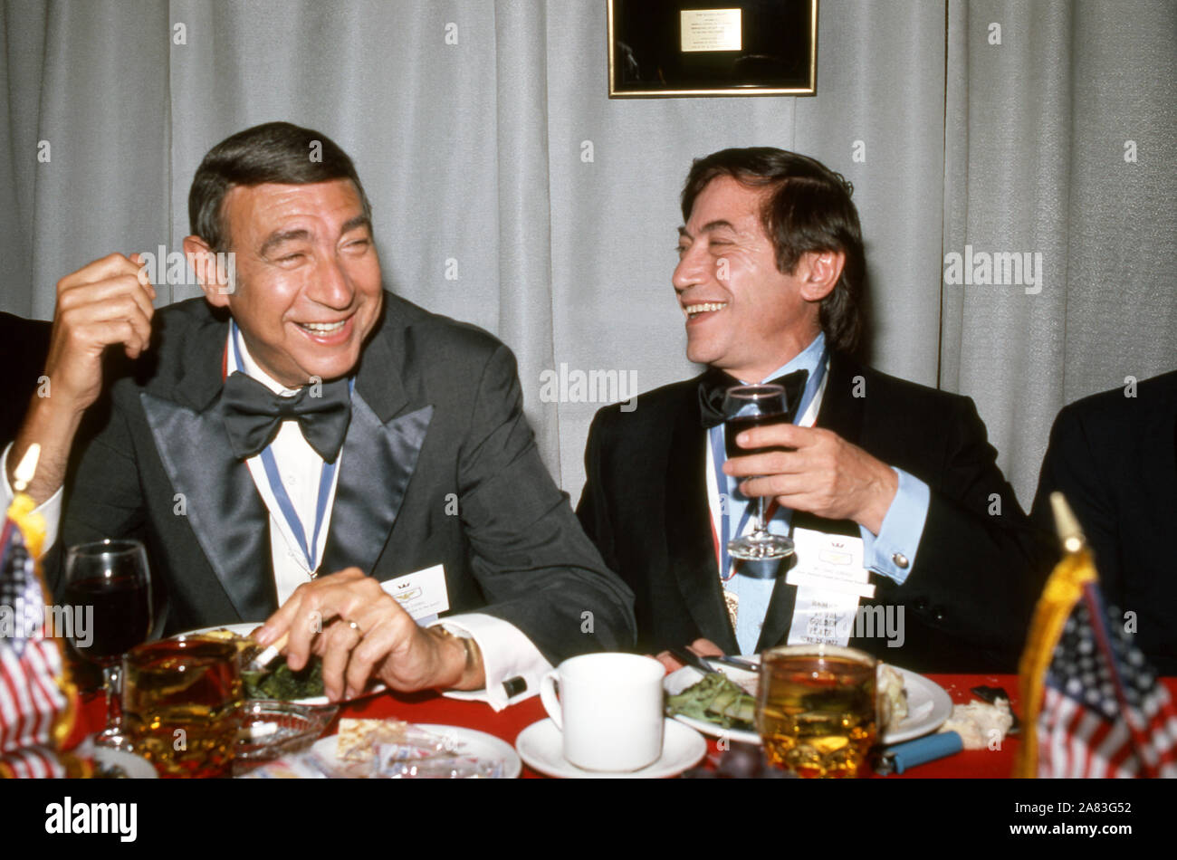 25 DE JUNIO: American periodista deportivo Howard Cosell (1918-1995) habla en el "Banquete de la plancha de oro' el 25 de junio de 1972. (Foto por Hy Peskin) *** Local Caption *** Howard Cosell Foto de stock