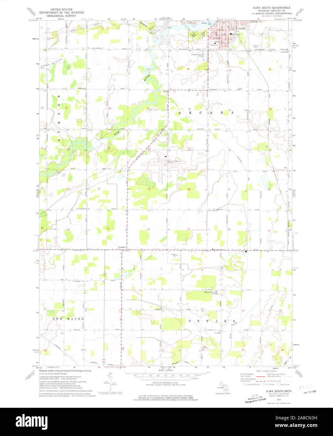 Mapa de alma michigan fotografías e imágenes de alta resolución Alamy