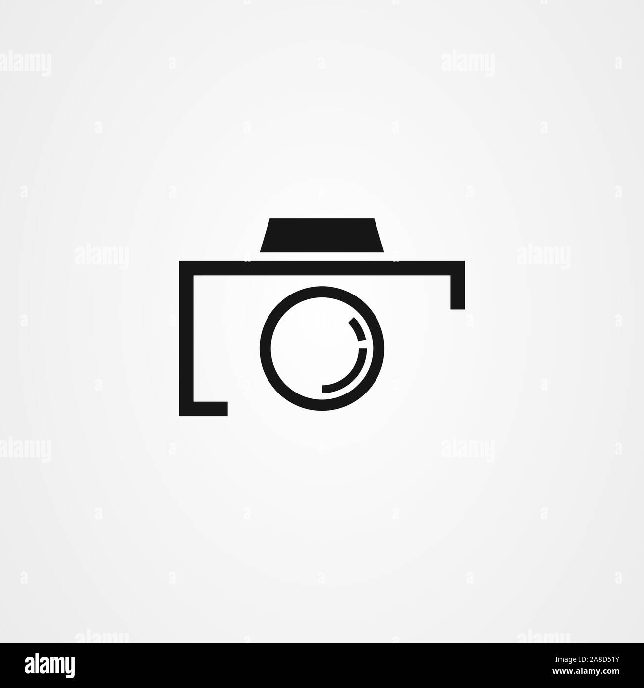 Icono de cámara fotográfica, vector logo design studio Imagen Vector de  stock - Alamy