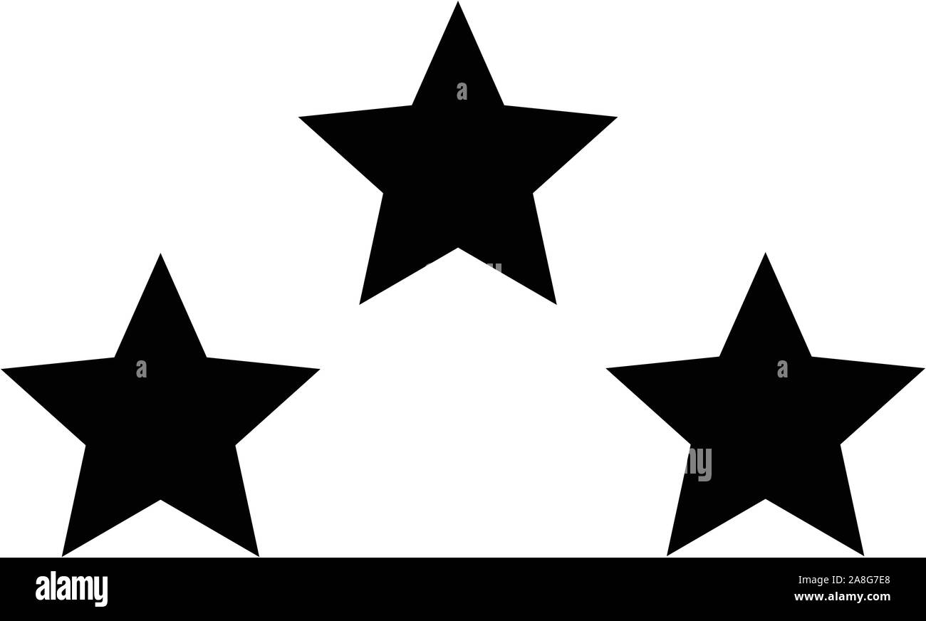 emblemas de estrellas negras