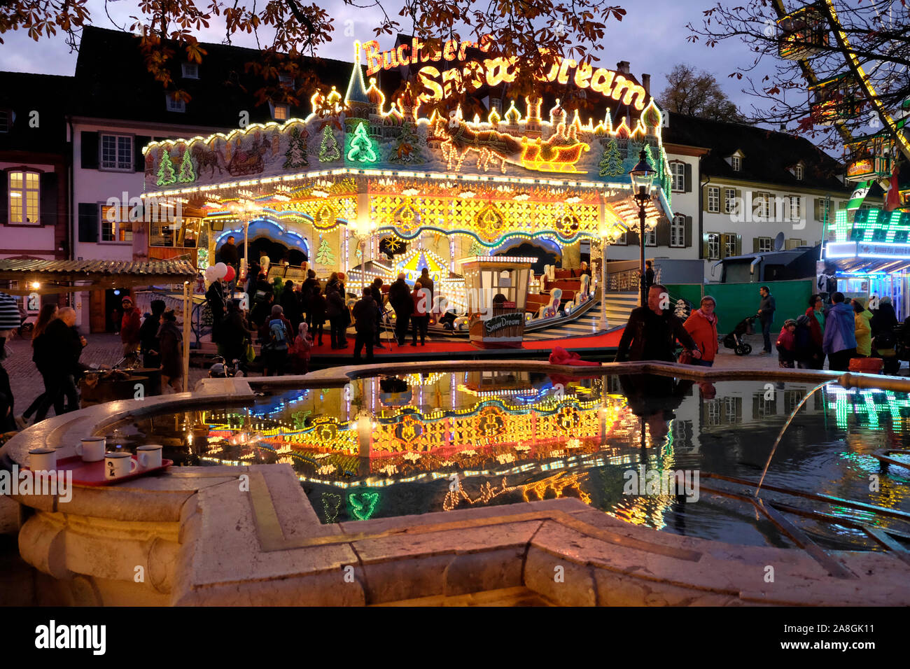 Feria en Basilea, Suiza Foto de stock