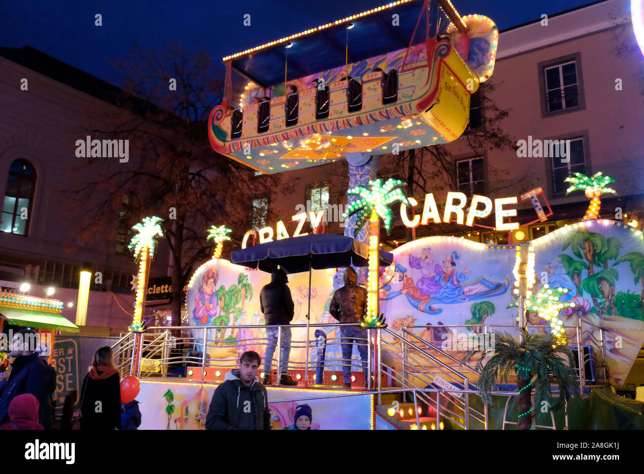 Feria en Basilea, Suiza Foto de stock