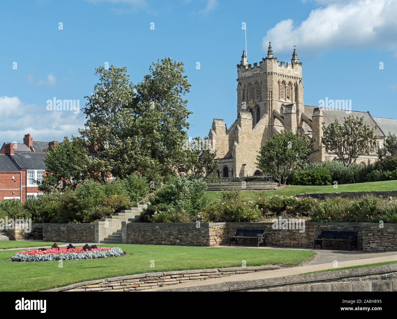 Iglesia parroquial de Santa Hilda, cabecera, Hartlepool Foto de stock