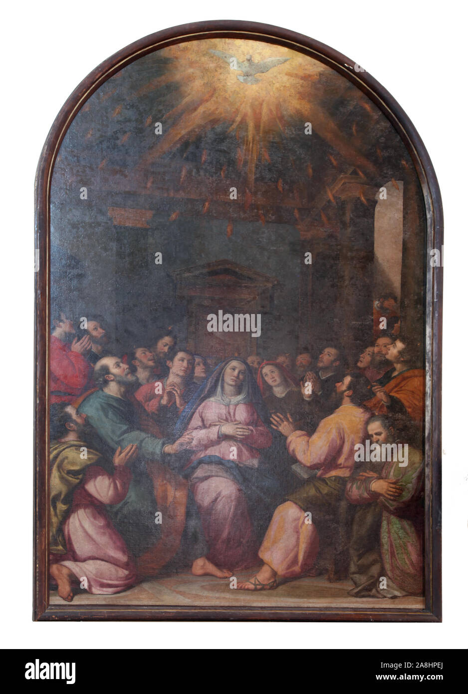 La venida del Espíritu Santo, la iglesia de los Dominicanos en