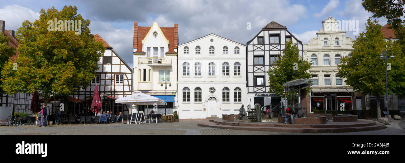 Antiguo mercado, Kamen, Renania del Norte-Westfalia, Alemania, Europa Foto de stock