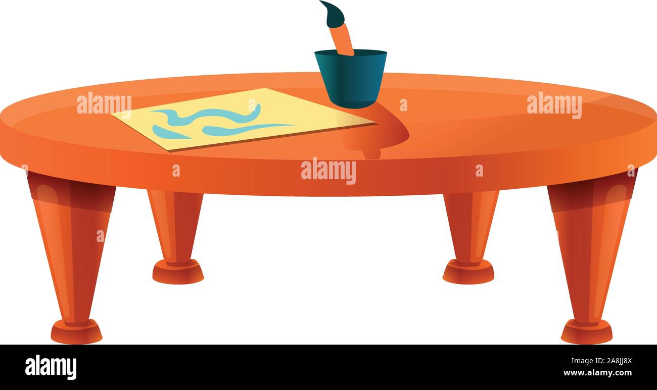 Icono de la mesa redonda. Caricatura de mesa redonda icono vectoriales para  diseño web aislado sobre fondo blanco Imagen Vector de stock - Alamy