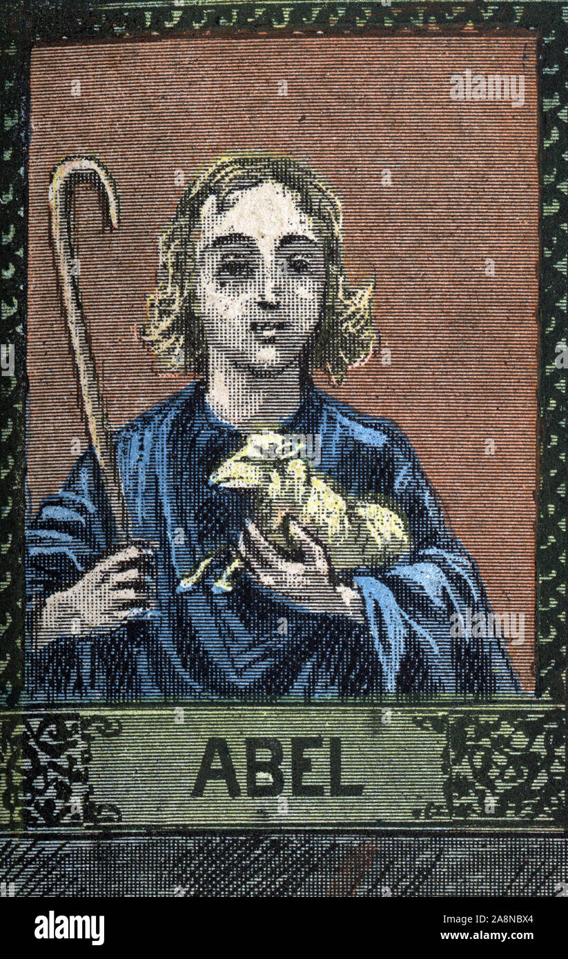 Abel. Dans l'Antiguo Testamento, fils d'Adam et Eve (Livre de la Genese). Huecograbado en 'gran Abel. Dans l'Antiguo Testamento, fils d'Adam et Eve (Livre de la Genese). Huecograbado en 'gran