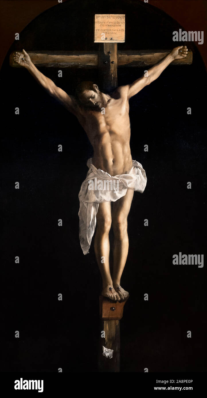 La Crucifixión de Francisco de Zurbarán (1598-1664), 16270 Foto de stock