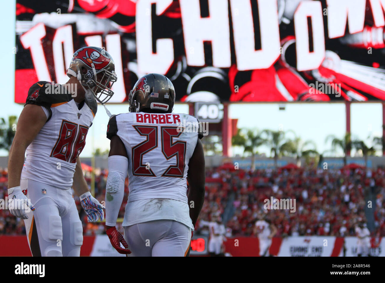 Tampa bay buccaneers ala cerrada tanner hudson fotografías e imágenes
