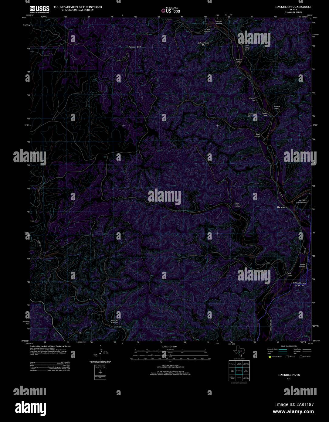 Mapa de hackberry fotografías e imágenes de alta resolución Alamy