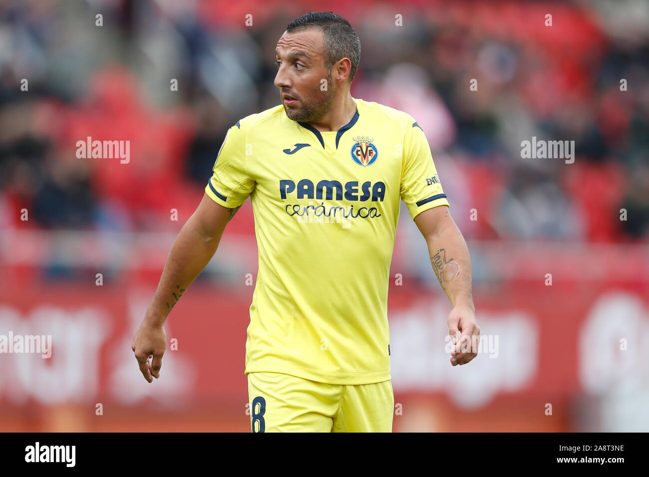 Palma de Mallorca, España. 10 Nov, 2019. Santi Cazorla (Villarreal) fútbol/Soccer : español 'La Liga Santander" coincidencia entre el RCD Mallorca 3-1 Villarreal CF en el estadio de Son Moix en Palma de Mallorca, España . Crédito: Kawamori Mutsu/AFLO/Alamy Live News Foto de stock