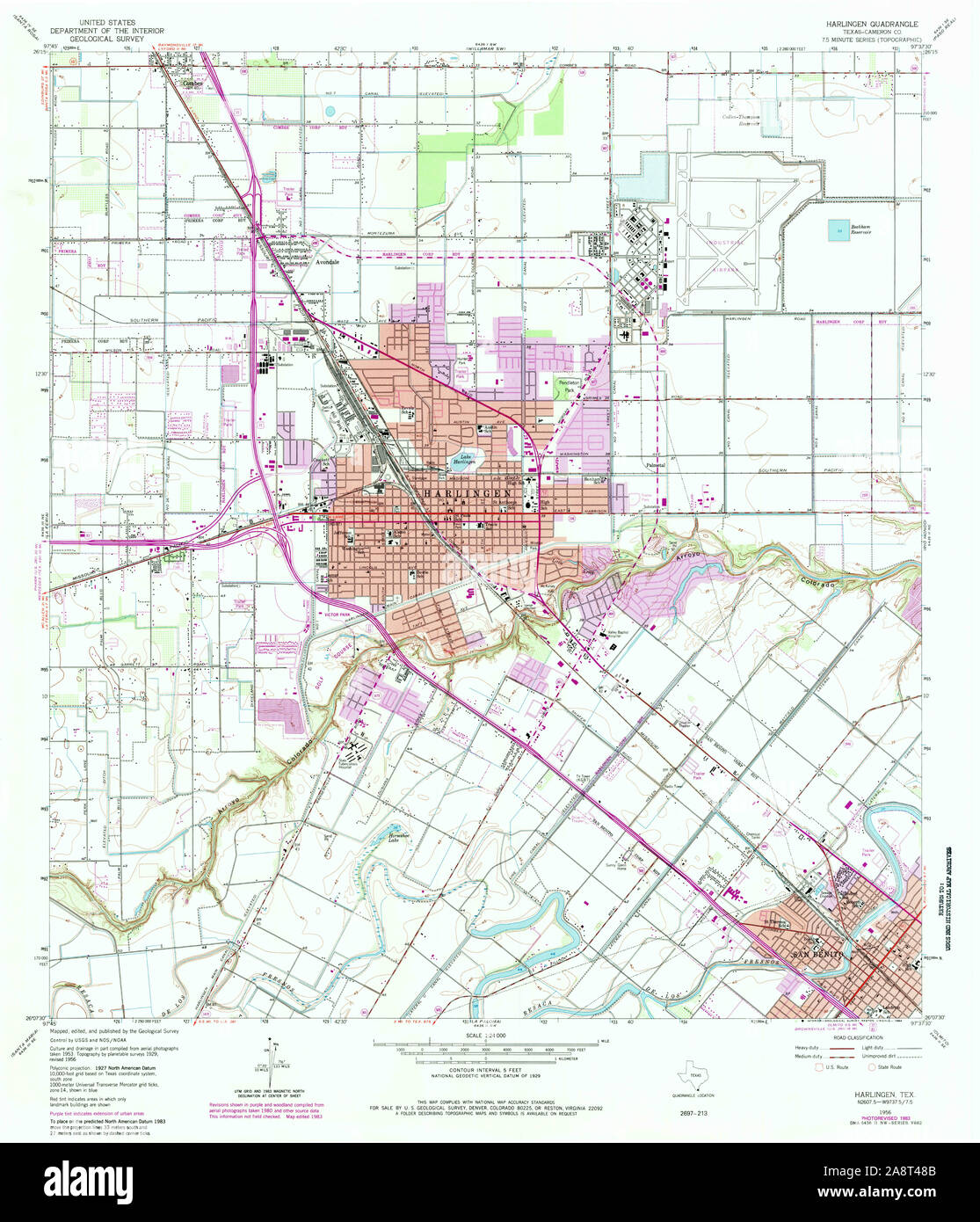 Mapa de harlingen texas fotografías e imágenes de alta resolución Alamy