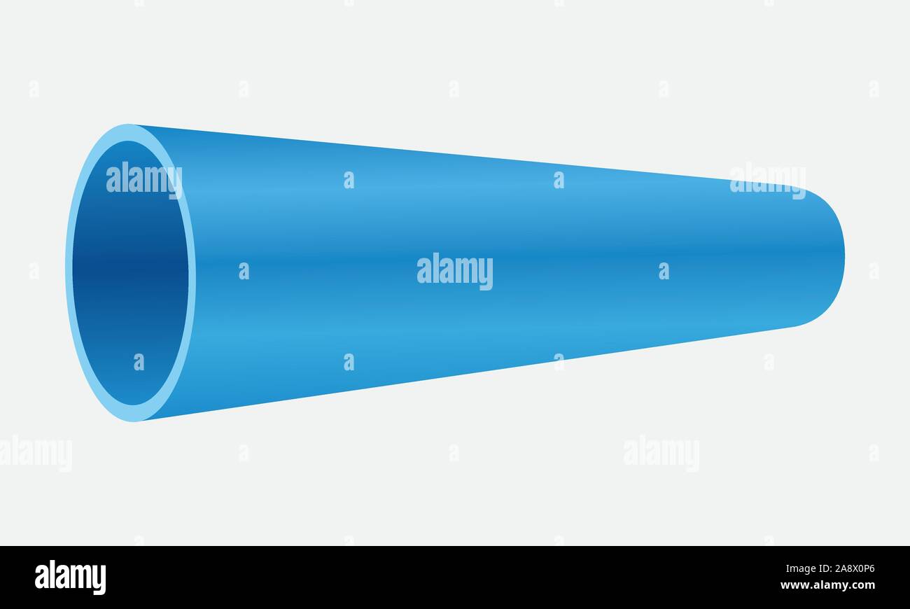 Tubo de pvc azul Imágenes vectoriales de stock - Alamy
