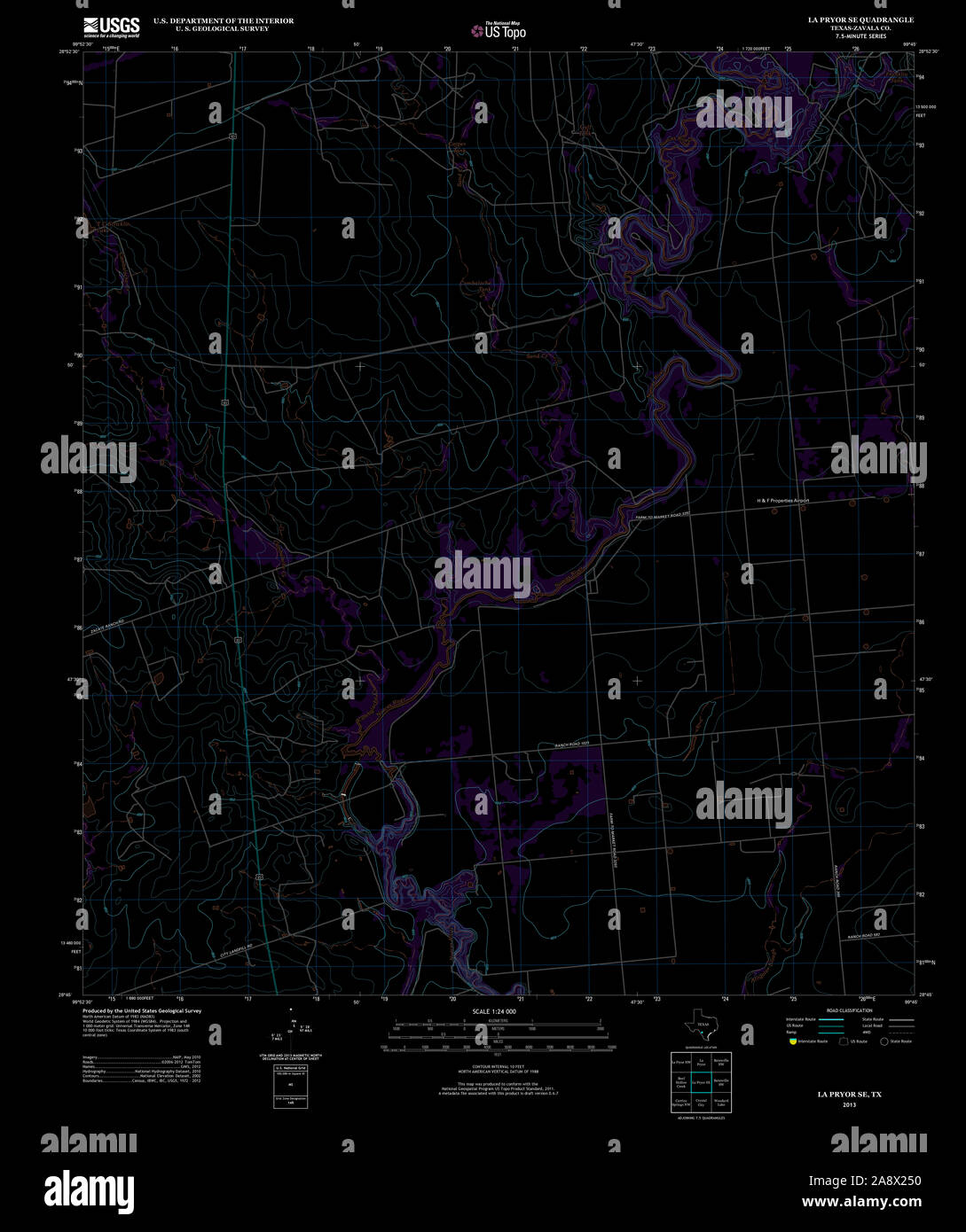 Mapa de la pryor texas fotografías e imágenes de alta resolución Alamy