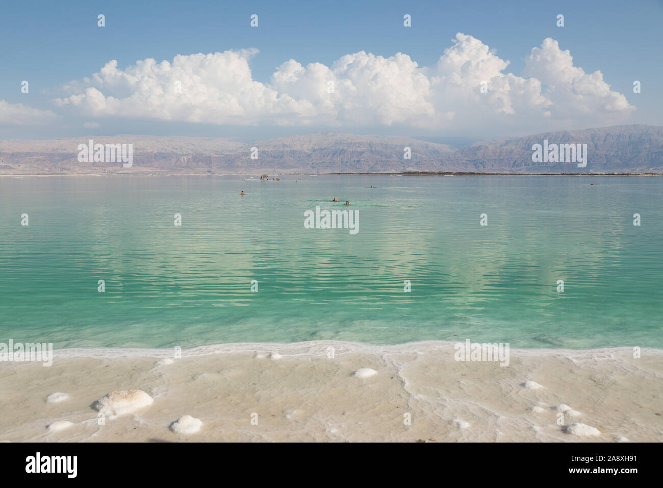 Vistas del Mar Muerto Foto de stock