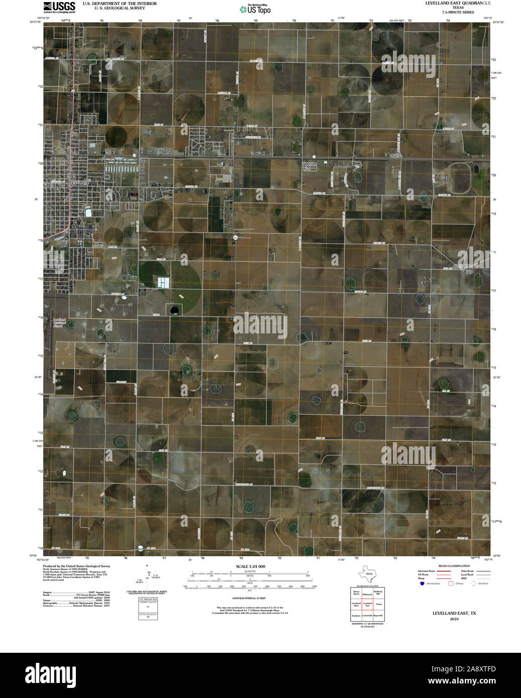 Mapa De Levelland Texas Fotos e Imágenes de stock Alamy