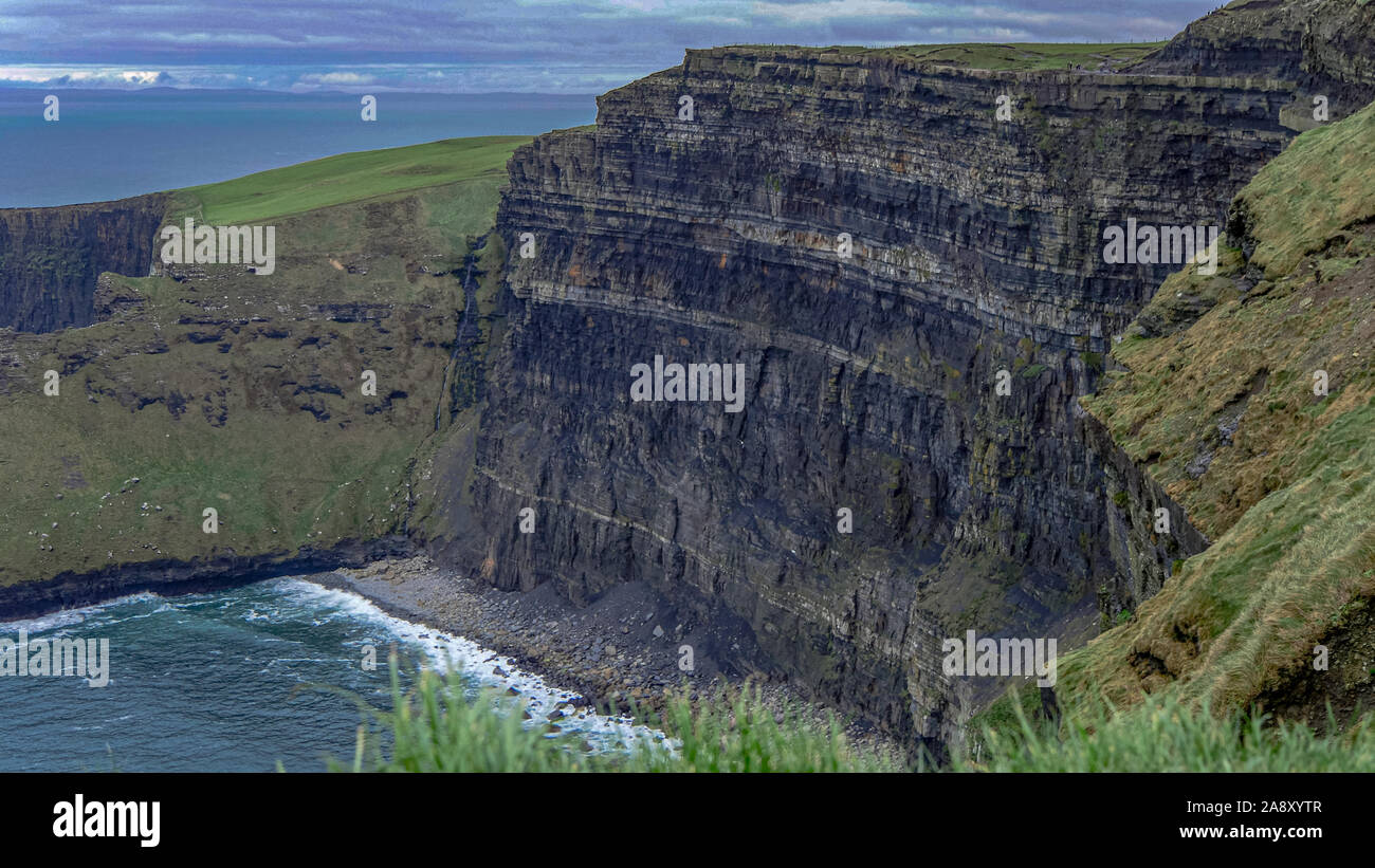 Acantilados de mohair costa oeste de Irlanda Foto de stock