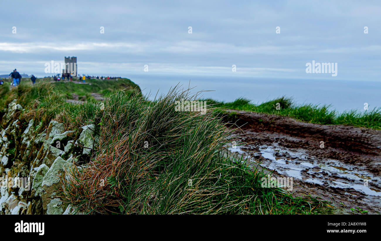 Acantilados de mohair paseo de la costa oeste de Irlanda Foto de stock