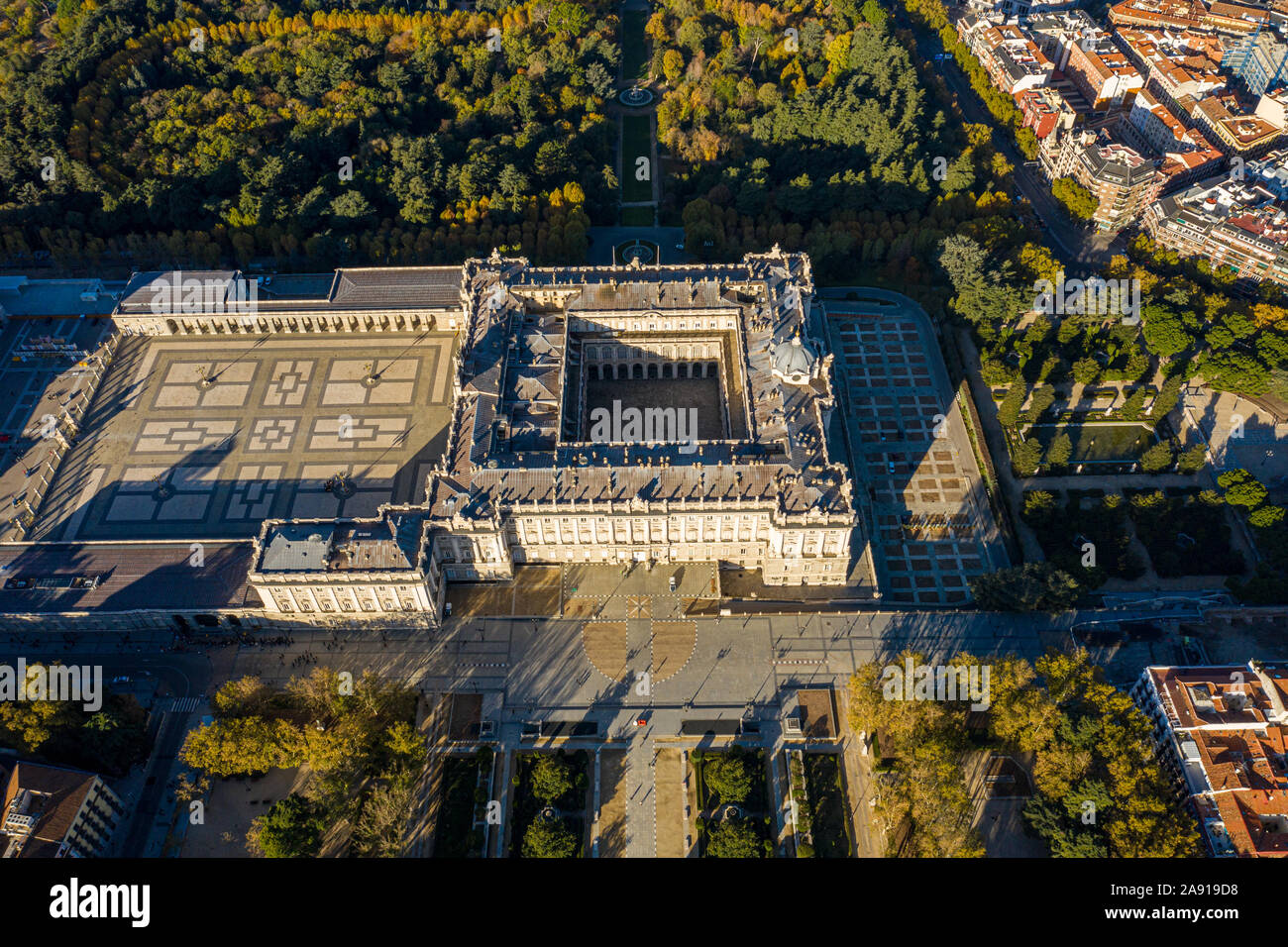 El Palacio Real de Madrid, el Palacio Real de Madrid, Madrid, España Foto de stock