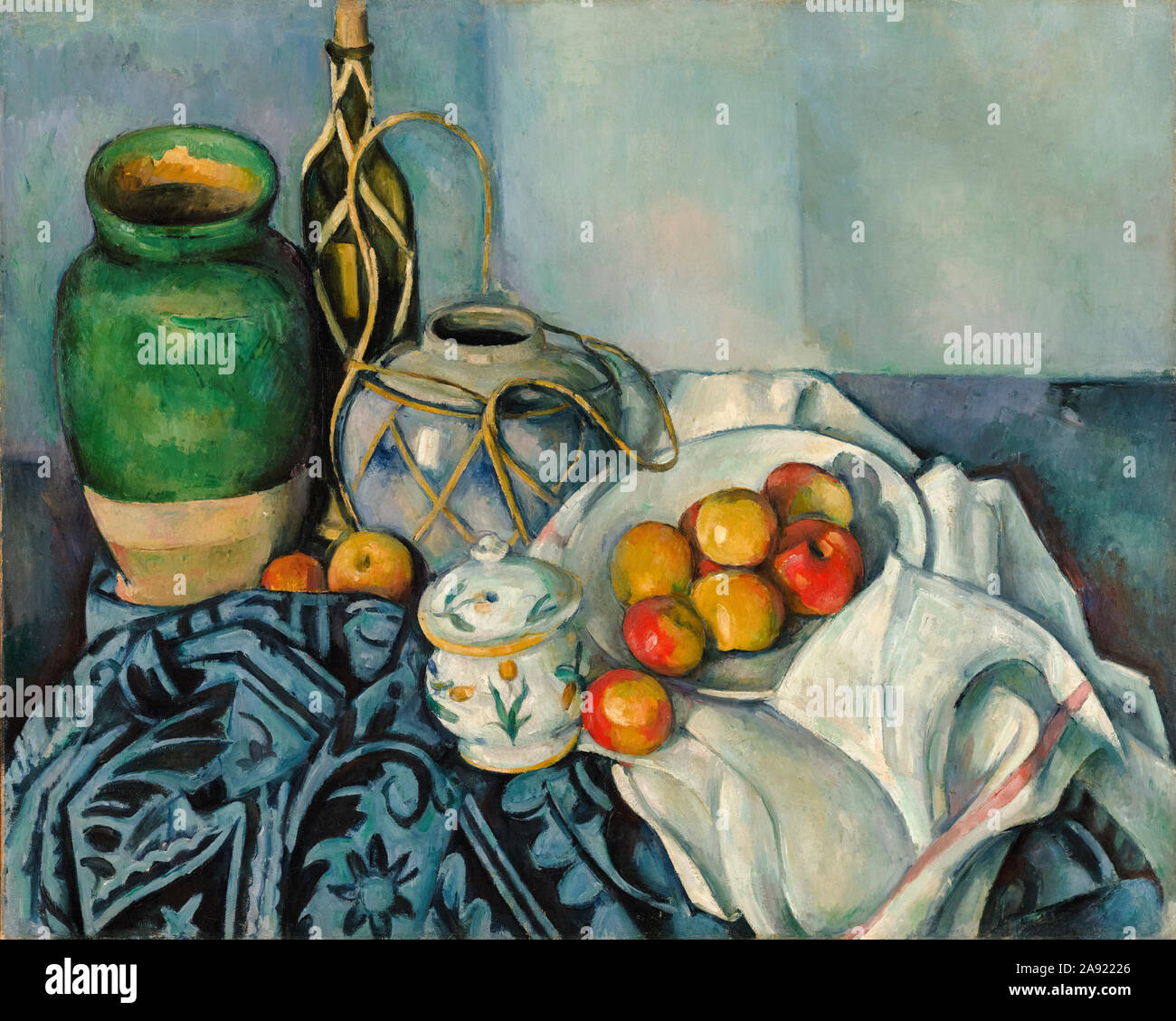 Paul Cezanne, Bodegón con manzanas, pintura, 1893-1894 Foto de stock