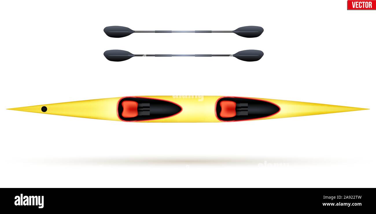 Kayak doble Sprint Ilustración del Vector