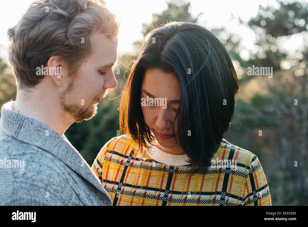 Pareja junto Foto de stock