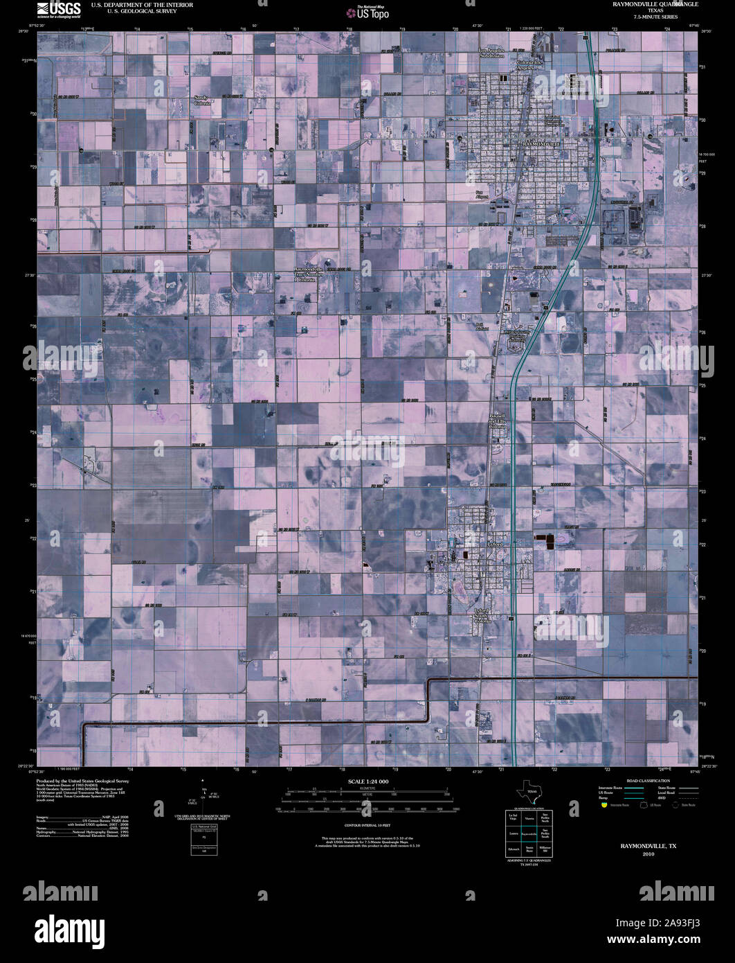Mapa de raymondville texas fotografías e imágenes de alta resolución