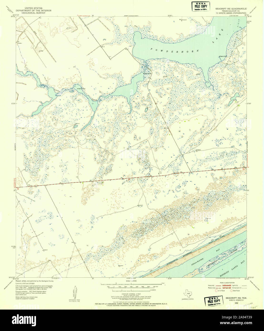 Mapa De Seadrift Fotos e Imágenes de stock Alamy