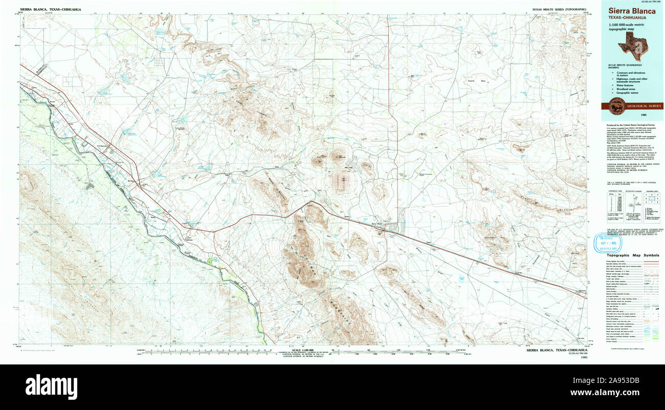 Mapa de sierra blanca fotografías e imágenes de alta resolución Alamy