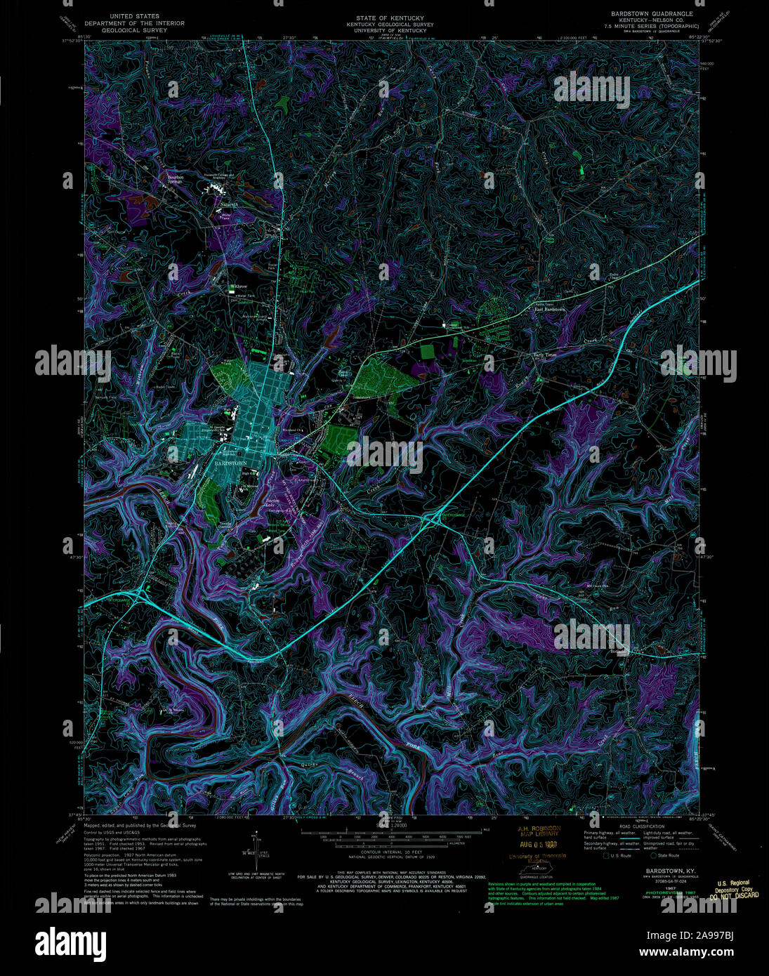 Mapa de bardstown fotografías e imágenes de alta resolución Alamy