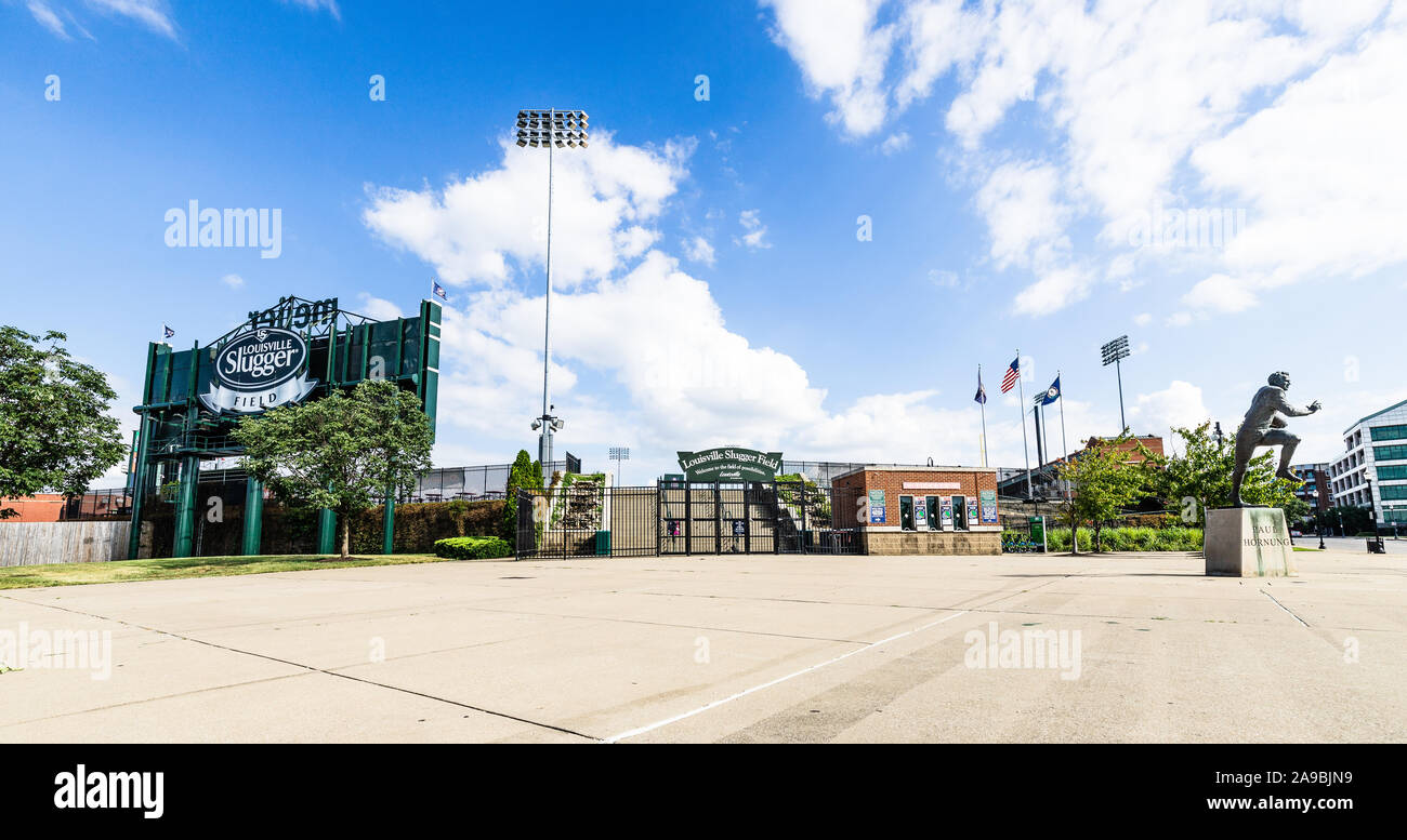 El Louisville Slugger Field Stadium, hogar de los murciélagos de