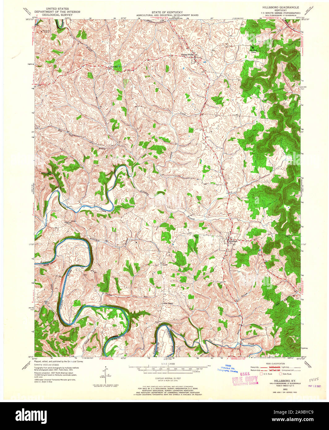 Mappa di hillsboro Imágenes recortadas de stock Alamy