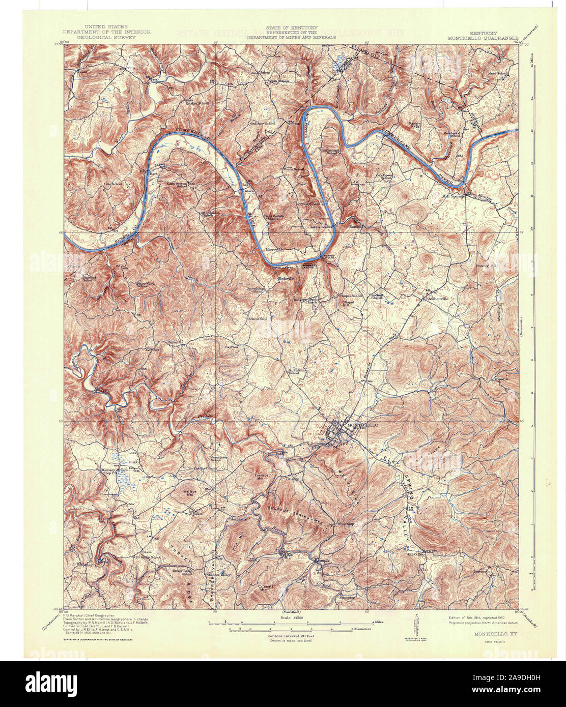 Mappa di monticello fotografías e imágenes de alta resolución Alamy