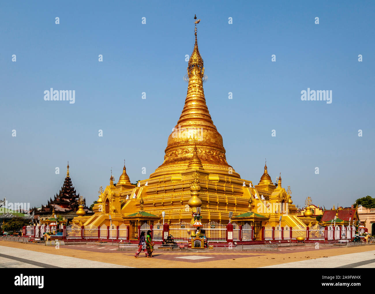 Eindawya Paya, Mandalay, Myanmar. Foto de stock