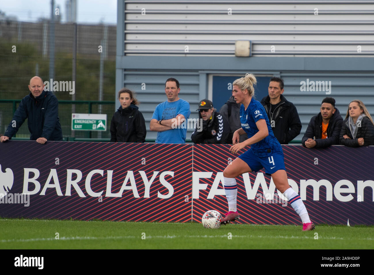 Bristol, Inglaterra, 29 de septiembre de 2019. Barclays FA Femenina Super Liga partido entre Bristol City Mujeres y Chelsea mujeres en el Stoke Gifford Stadium. Foto de stock
