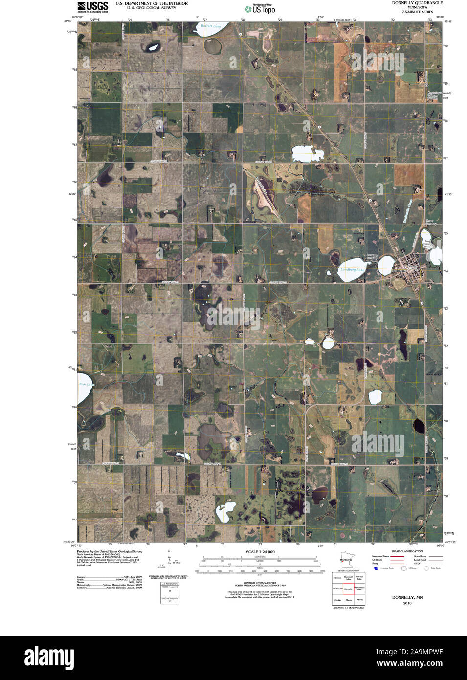 Mapa de donnelly minnesota fotografías e imágenes de alta resolución