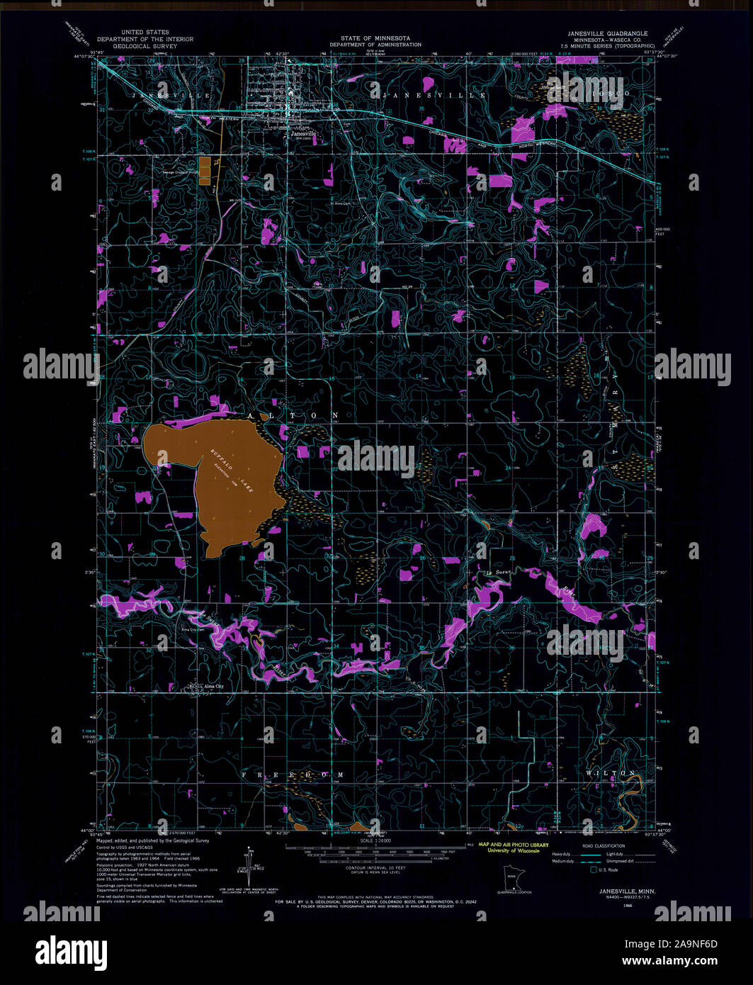 Mappa di janesville fotografías e imágenes de alta resolución Alamy
