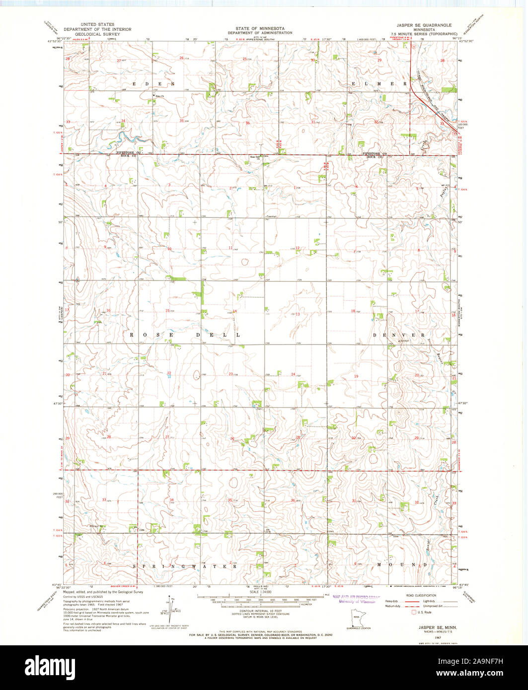 Mapa de jasper minnesota fotografías e imágenes de alta resolución Alamy