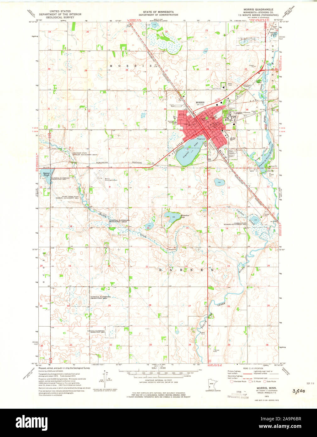 Mapa de morris minnesota fotografías e imágenes de alta resolución Alamy